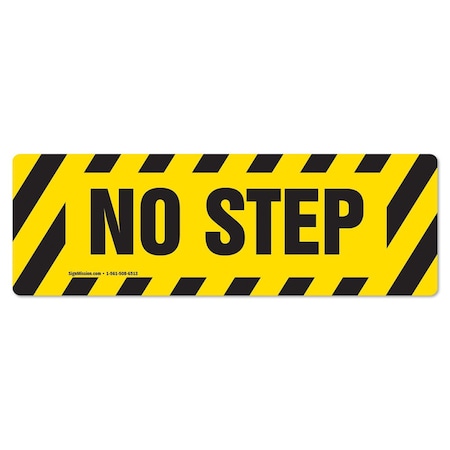 No Step Non-Slip Floor Marker | 3 Pack of 6" X 18" Floor Marker Vinyl Decal| Protect Your Business, Work Place & Customers | ?Made in The USA